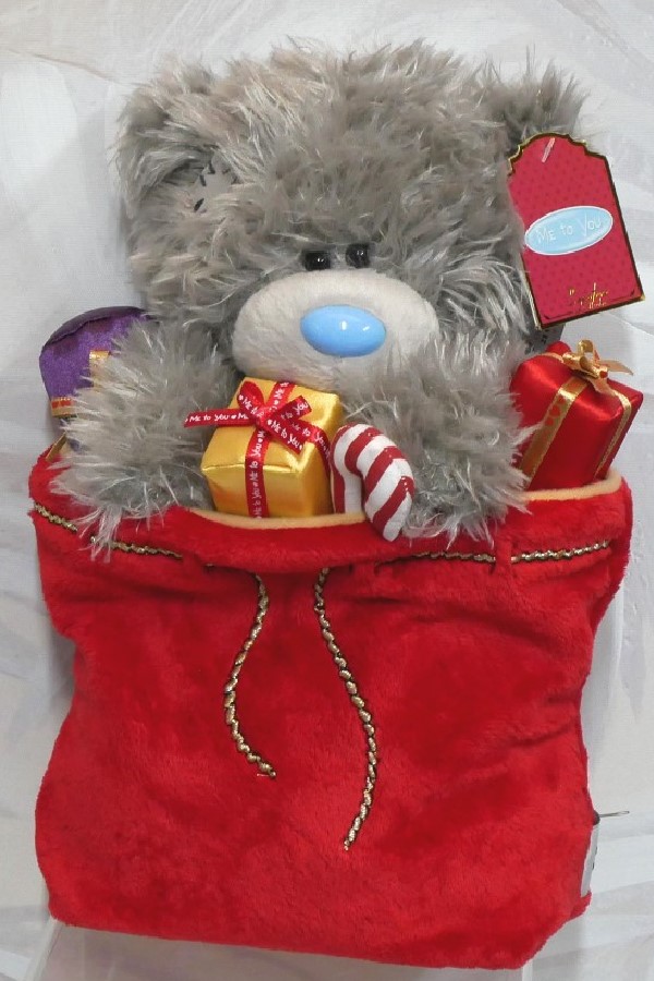 SACK OF PRESENTS <br> TATTY TEDDY